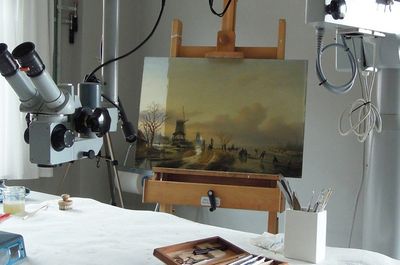 restaurierungswerkstatt, restaurierungsatelier Hamburg, Atelier, Werkstatt, Gemälderestaurierung, Ikonenrestaurierung, Ikone restaurieren, Gemälde restaurieren