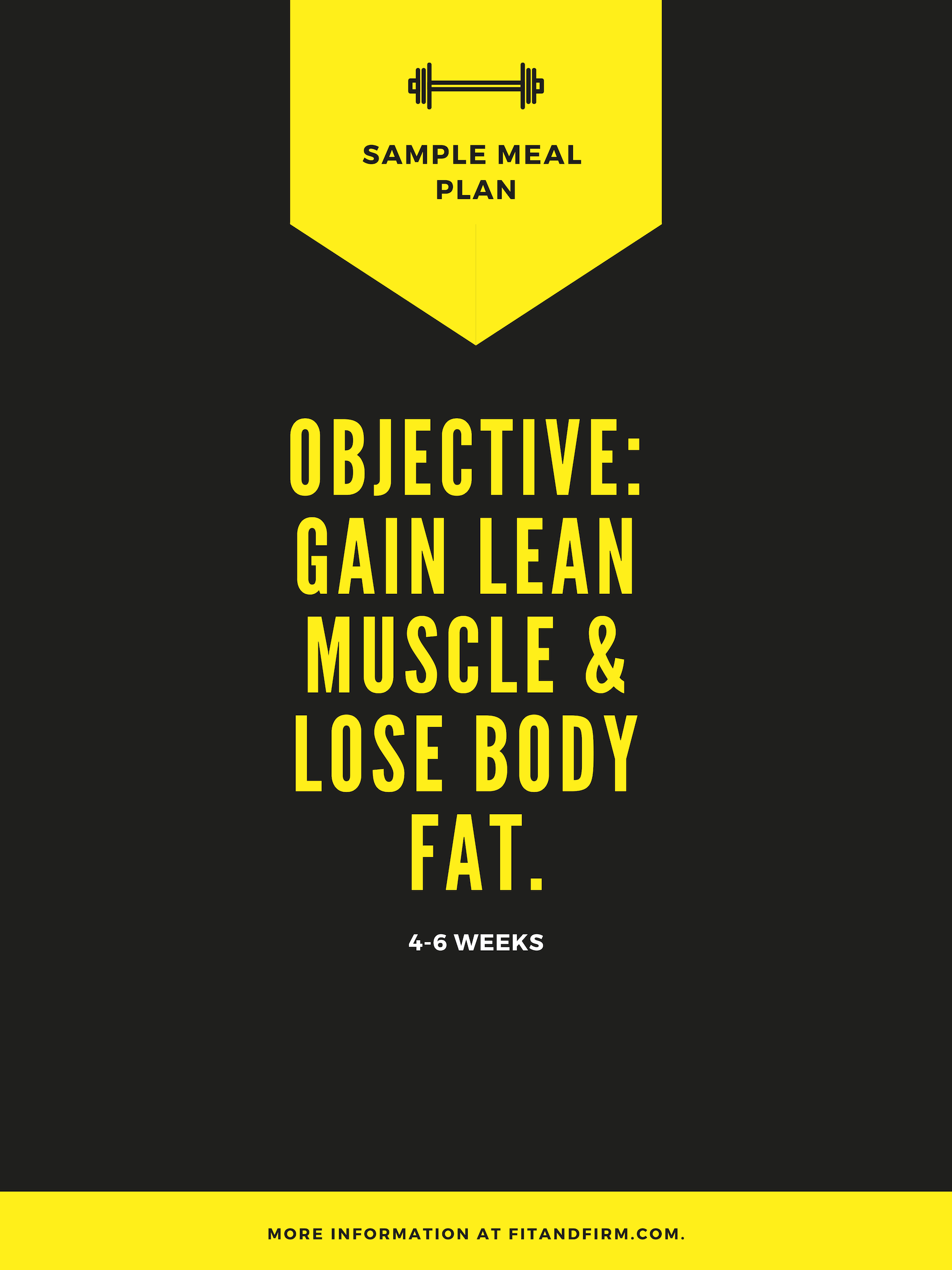 Meal Plan Objective