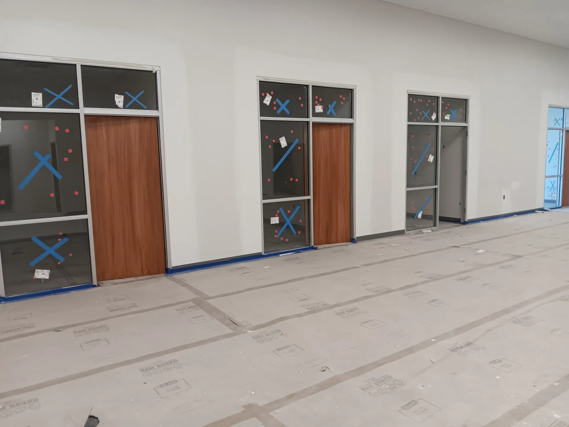 Mesa commercial glass door installation