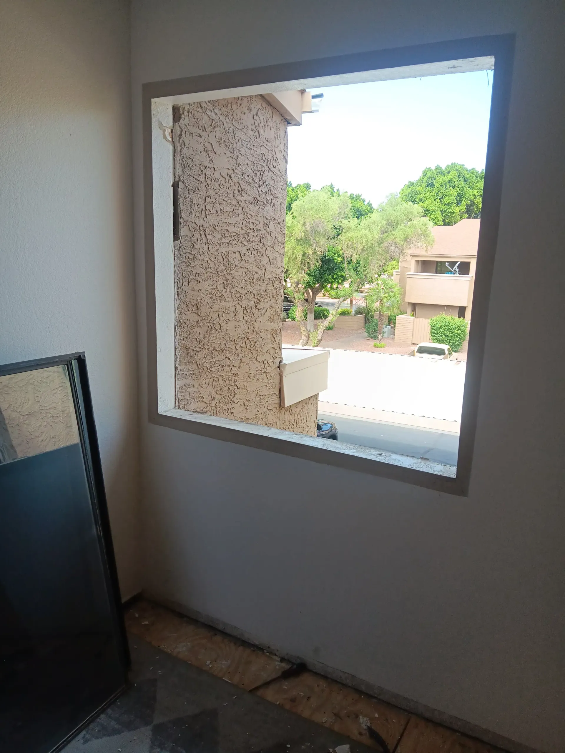 Chandler homeowner receiving custom patio door upgrade