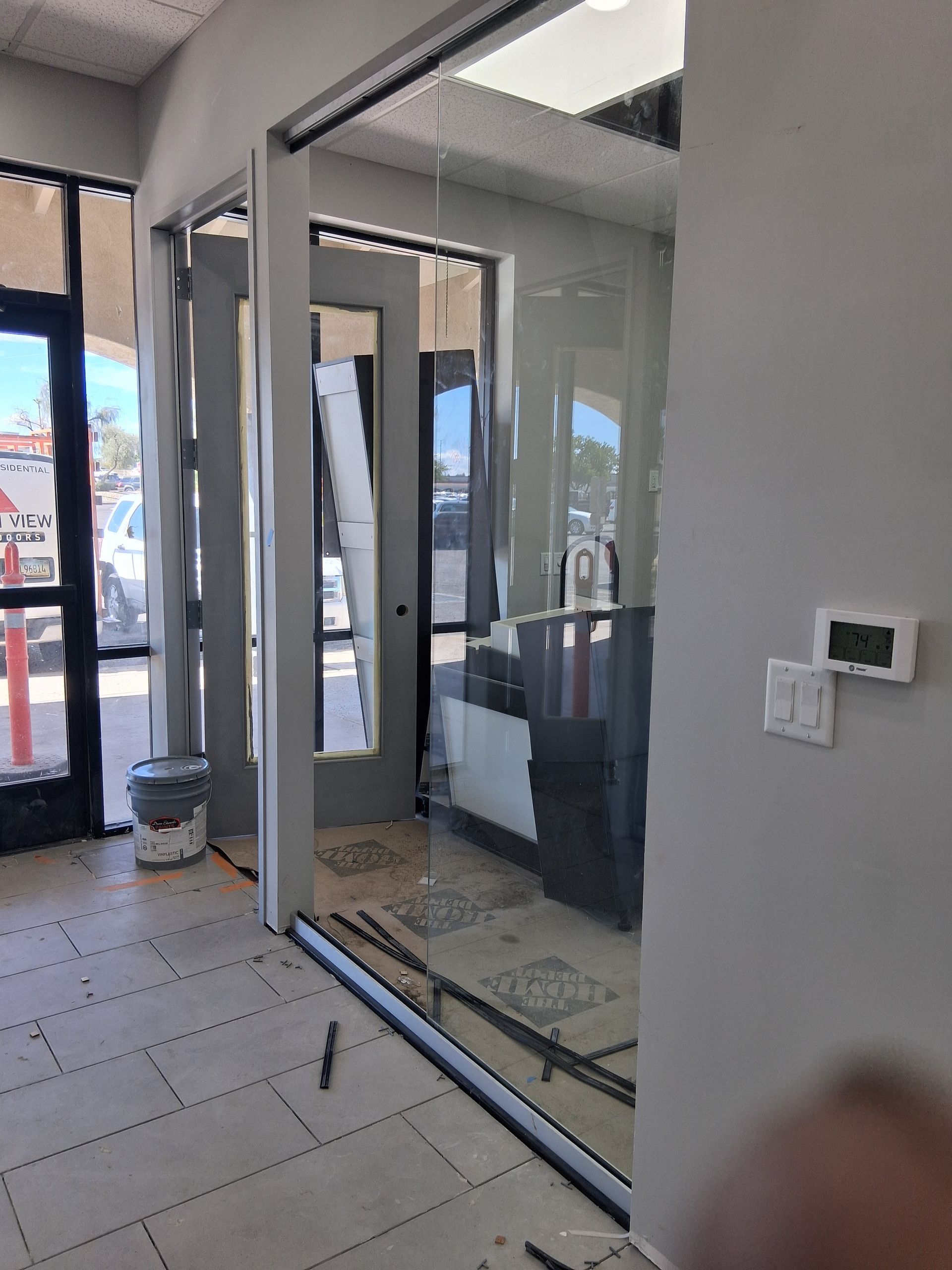 Glendale office receiving new insulated glass walls