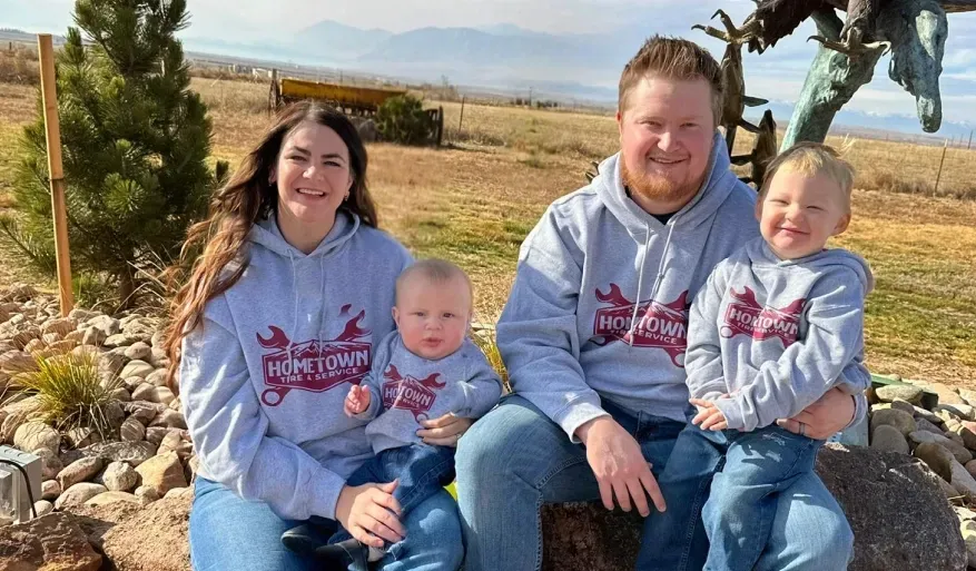 Photo of owner of our shop with his family | Hometown Tire & Service