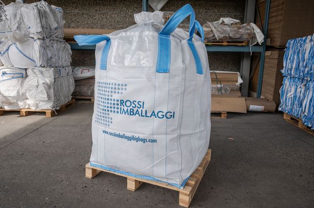 Mini Big Bag 80x80x80 Cm - Sacchi In Tessuto Per Trasporto E Stoccaggio Materiali Da Costruzione, Giardino, Rifiuti, Portata 1000 Kg, Confezione Da 5 - Foto 6