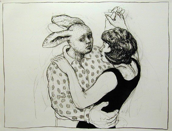 Dancing Rabbitman, 2003 Charcoal, 38