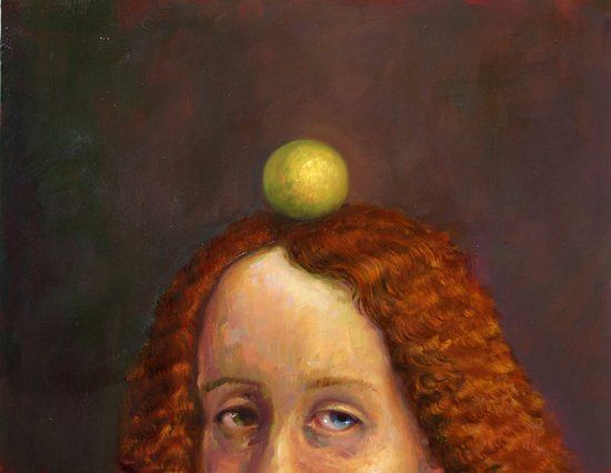 Half Head, Lemon, 2004 Oil on board, 11