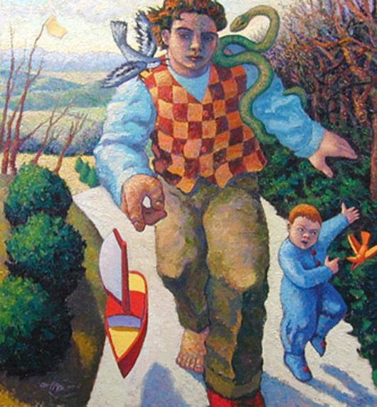 The Road, 2002 Oil on canvas, 80 