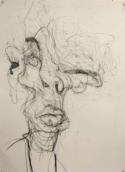 Imaginary Person, 2010, 30 in by 22 in, charcoal