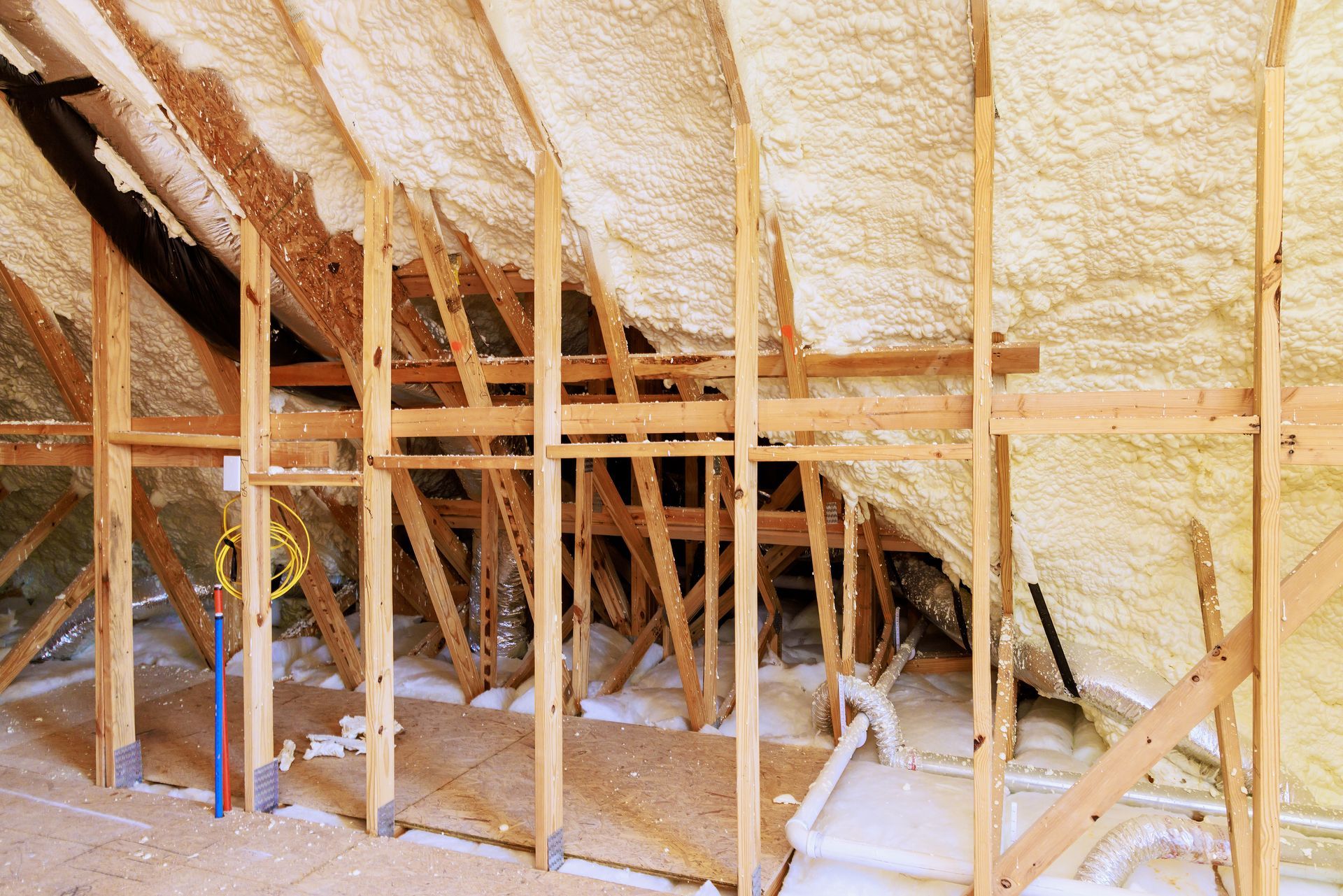 Attic Spray Foam Insulation in Burlington, VT home