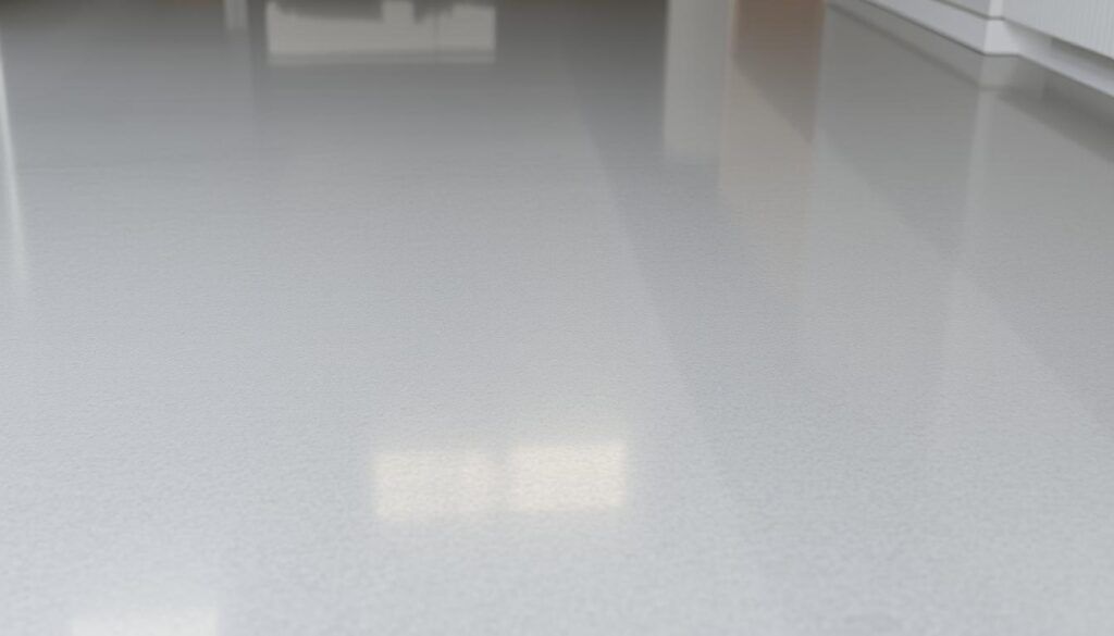 A highly polished concrete surface, gleaming under soft, diffused lighting. The foreground showcases a range of sheen levels, from a low satin finish to a high-gloss mirror-like shine, capturing the nuances of the polishing process. The middle ground features a seamless, uniform satin sheen, while the background subtly transitions to a more matte, honed appearance. Crisp, clean lines and sharp angles highlight the geometry of the concrete, with subtle variations in texture and subtle color tones adding depth and dimensionality. The overall scene conveys a sense of refined sophistication and attention to detail, reflecting the careful curation of the polished concrete sheen levels. A highly polished concrete surface, gleaming under soft, diffused lighting. The foreground showcases a range of sheen levels, from a low satin finish to a high-gloss mirror-like shine, capturing the nuances of the polishing process. The middle ground features a seamless, uniform satin sheen, while the background subtly transitions to a more matte, honed appearance. Crisp, clean lines and sharp angles highlight the geometry of the concrete, with subtle variations in texture and subtle color tones adding depth and dimensionality. The overall scene conveys a sense of refined sophistication and attention to detail, reflecting the careful curation of the polished concrete sheen levels.