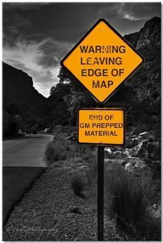 Yellow warning sign: