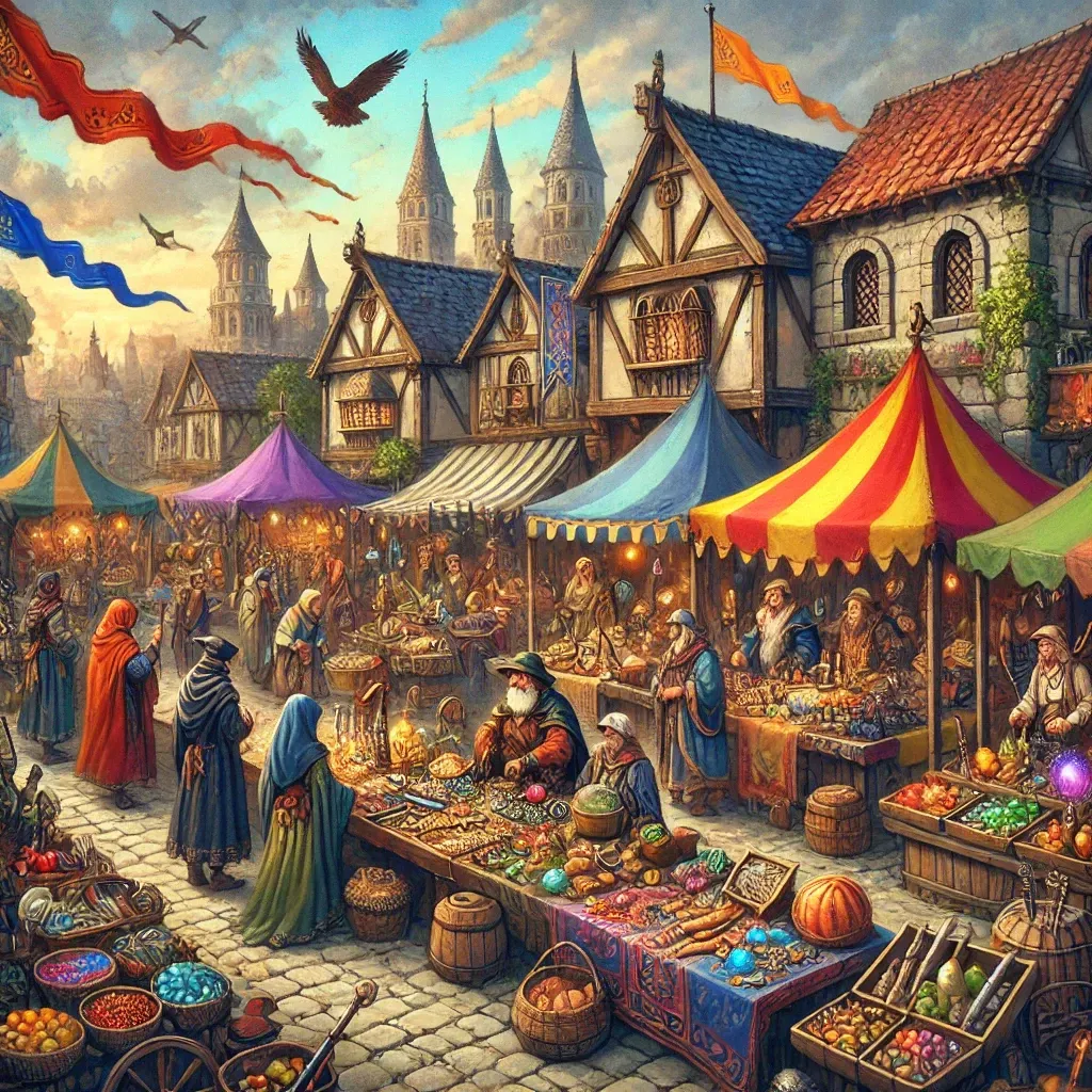 A busy marketplace