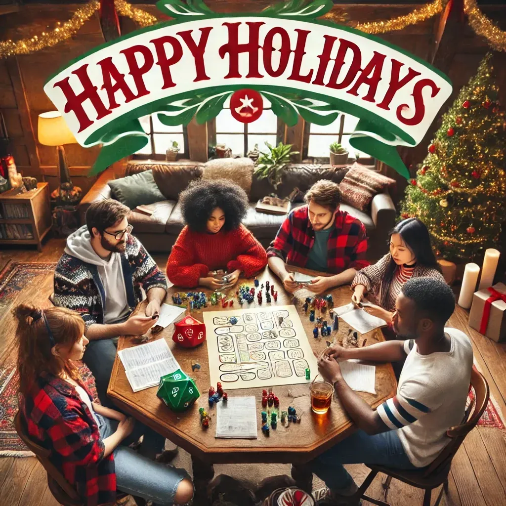 A group of people are sitting around a table playing a board game.