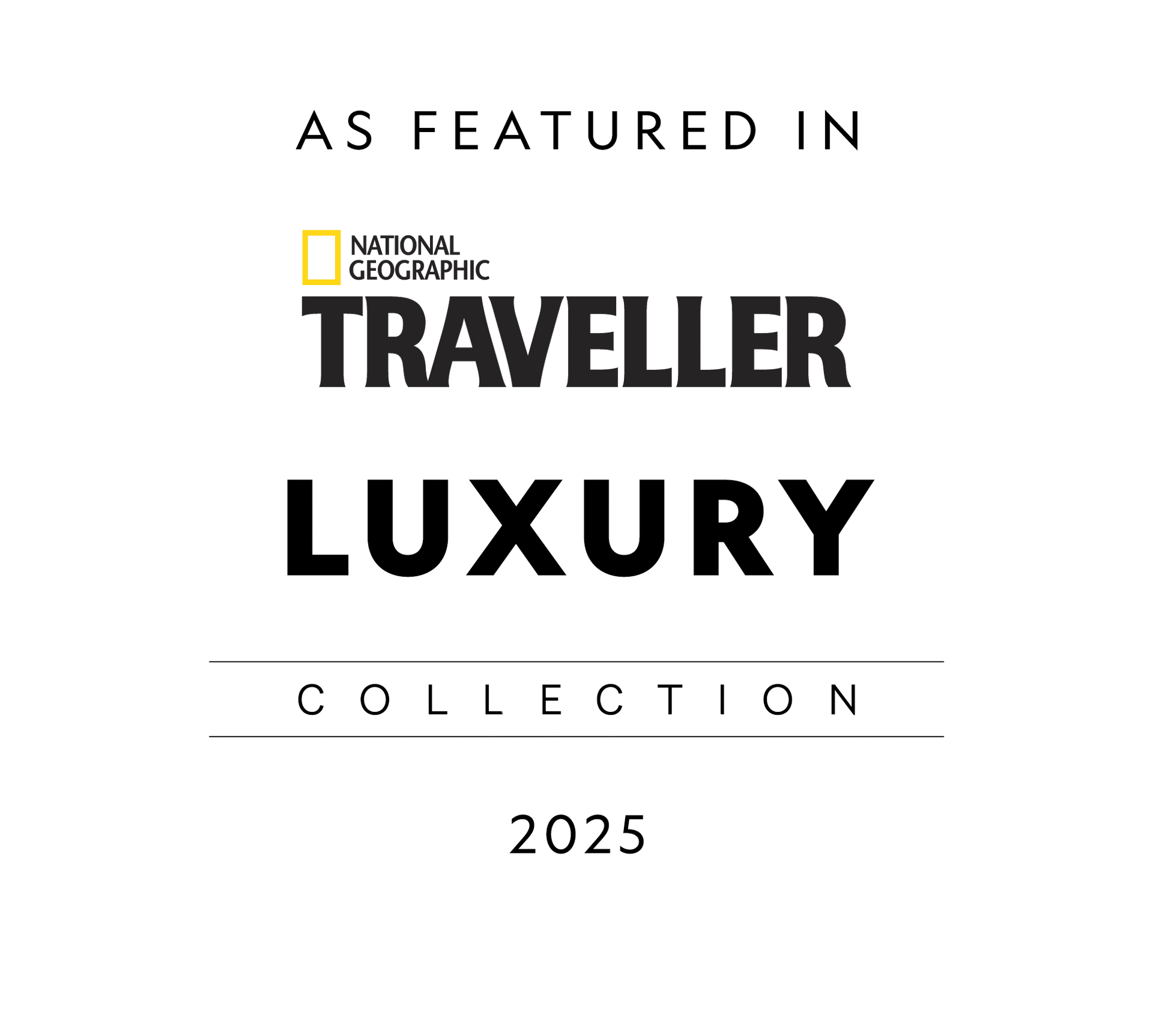 Logo: National Geographic Traveller Luxury Collection, 