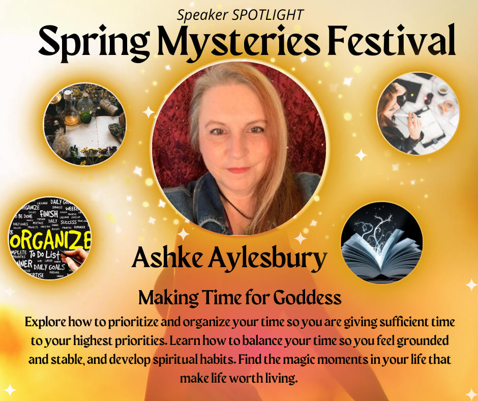 A poster for the spring mysteries festival with Ashke Aylesbury
