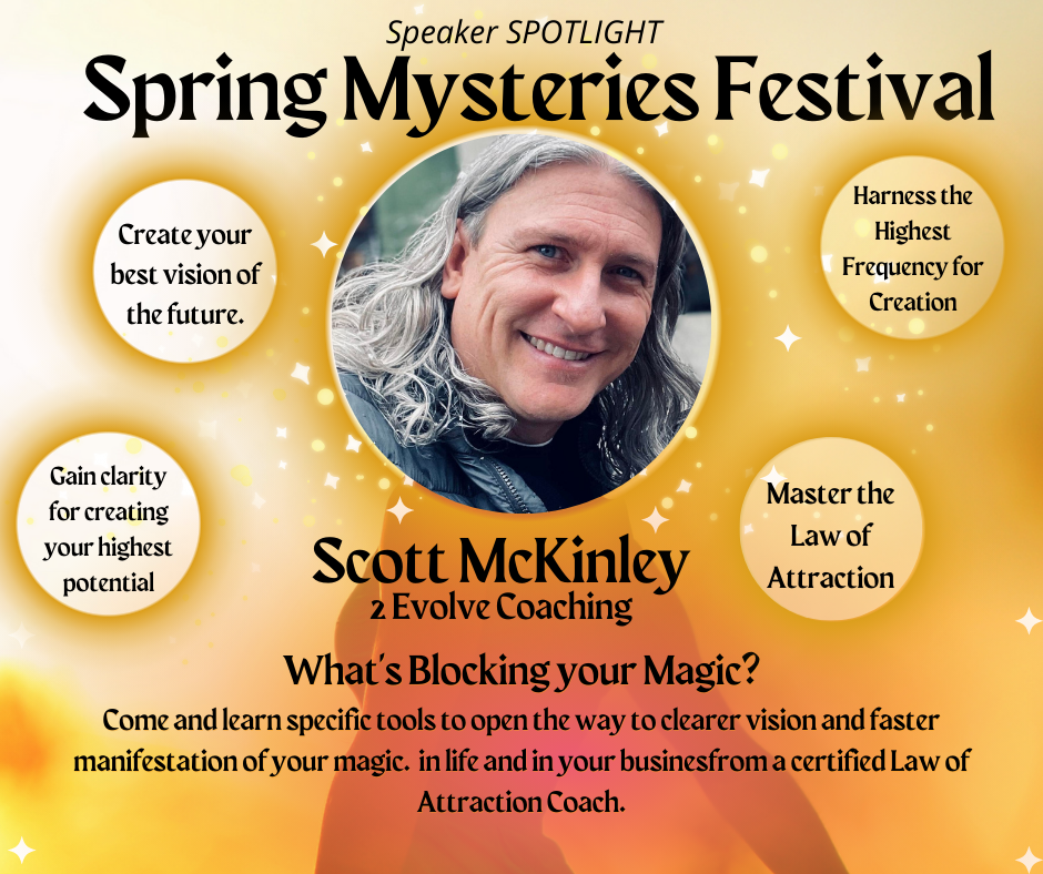 Scott mckinley is a speaker at the spring mysteries festival