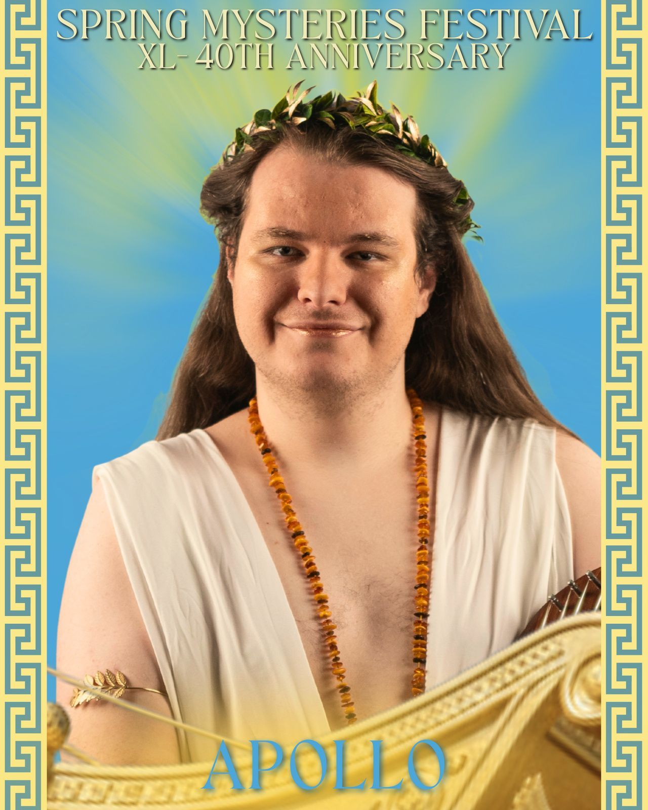 A logo for springmysteries.com with a pentagram and crescent moons