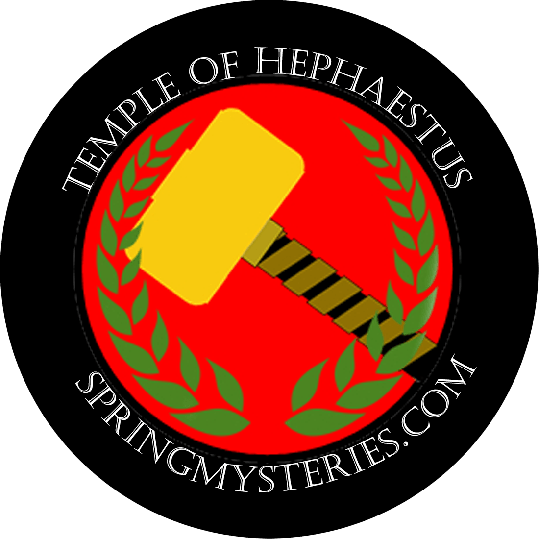 Temple of Hephaestus Spring Mysteries Logo