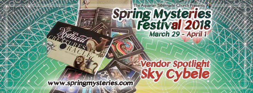 A poster for the spring mysteries festival in 2018, Sky Cybele