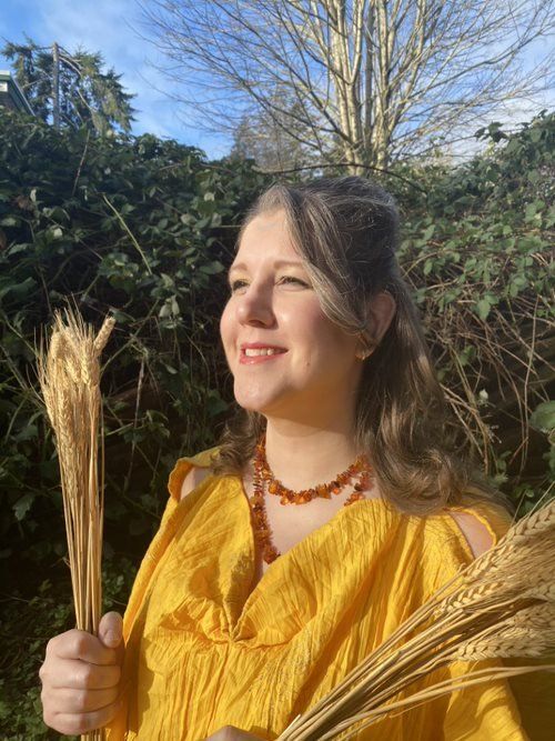 Mary Malinsky, representing Demeter.