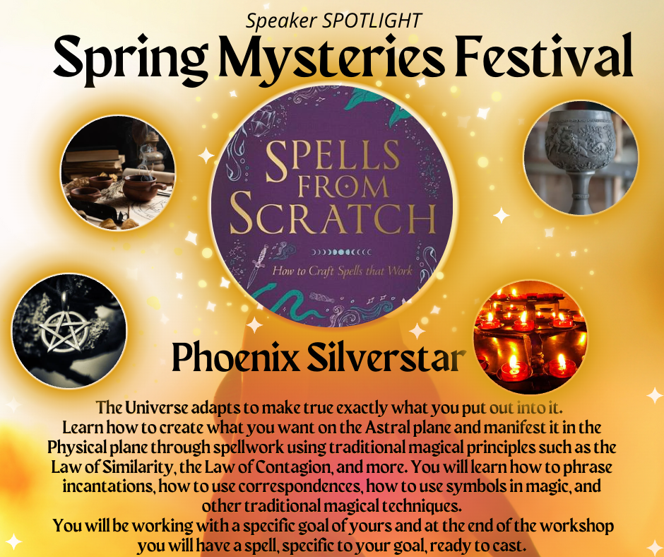A poster for the spring mysteries festival by phoenix silverstar