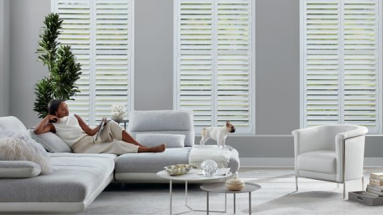 NewStyle® Hybrid Shutters near Las Vegas, Nevada (NV) and other wooden shutters from Hunter Douglas
