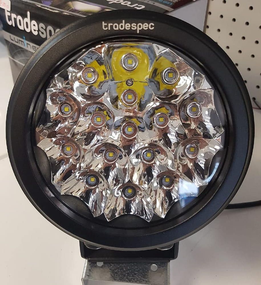 A Trade Spec Light is Sitting on a Table — Autofit88 Auto Electrics In Ciccone, NT