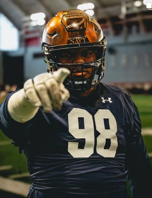 Navy Football Kendall Whiteside