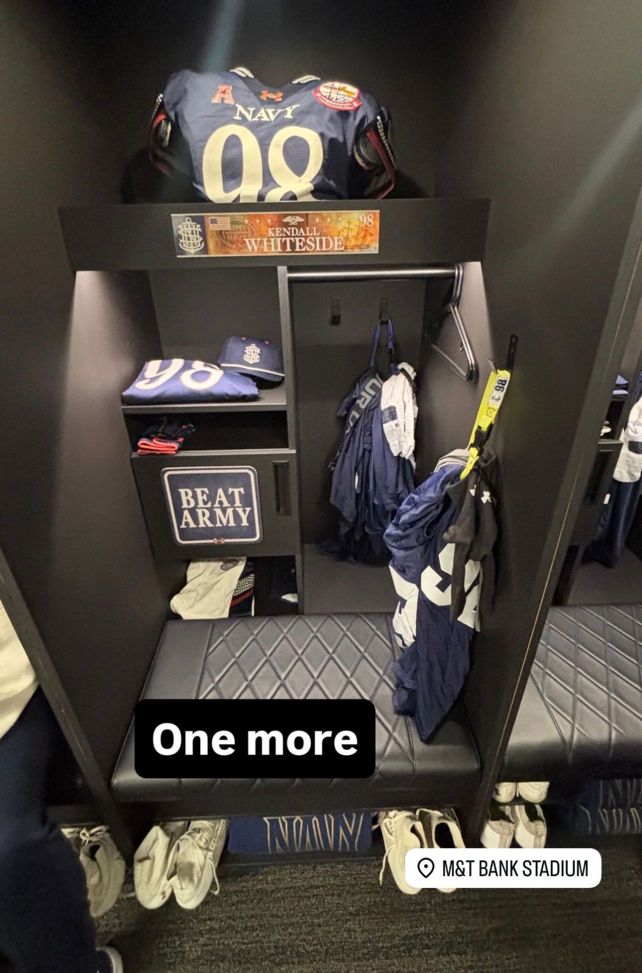 Navy Football Kendall Whiteside