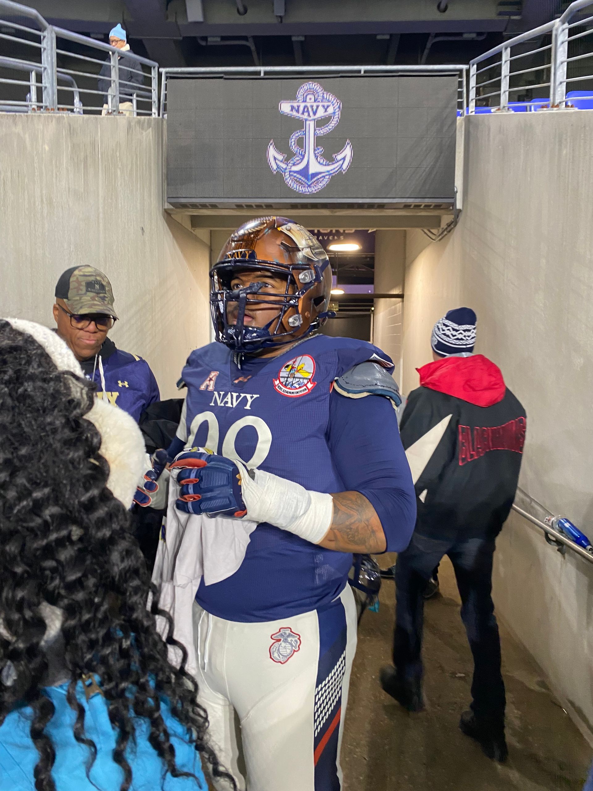 Navy Football Kendall Whiteside