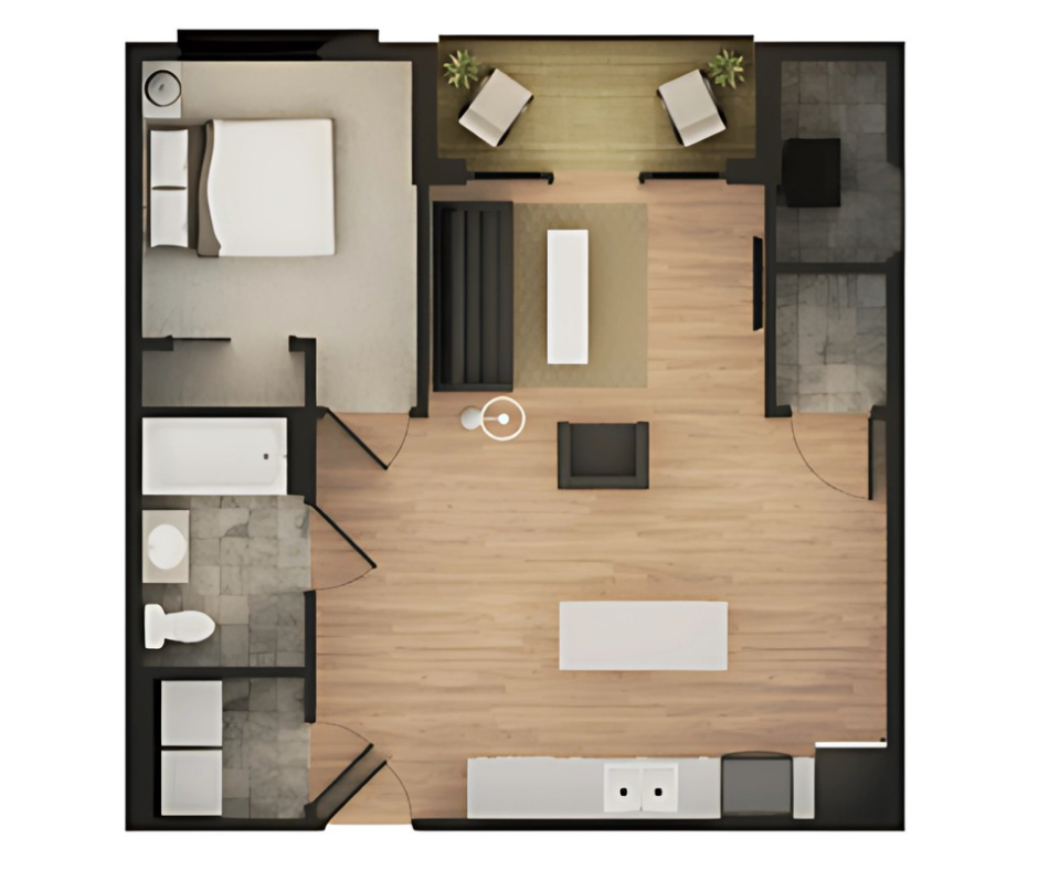 1 Bed Floorplan
