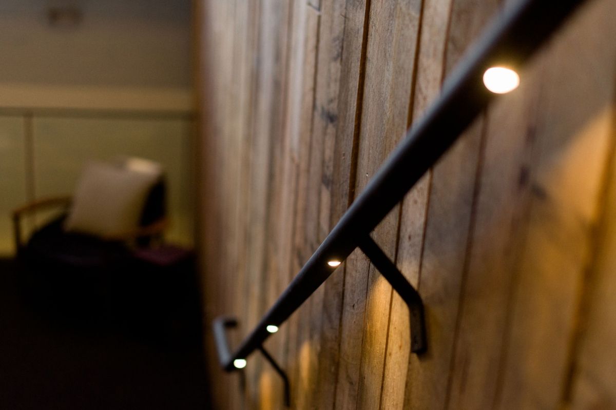 Staircase and Wood-Paneled Walls | Glenorchy, TAS | McKay Timber