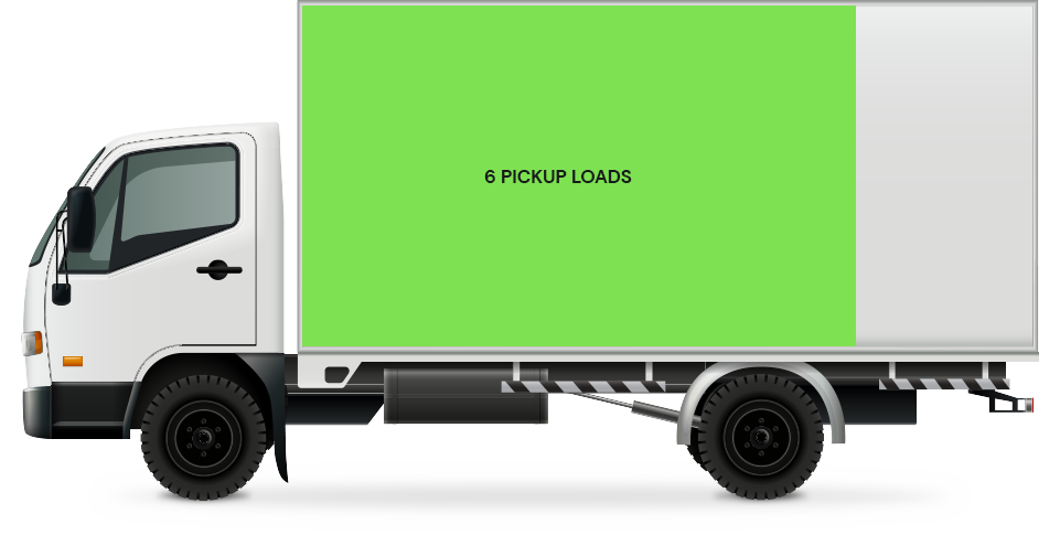 6 pickup loads