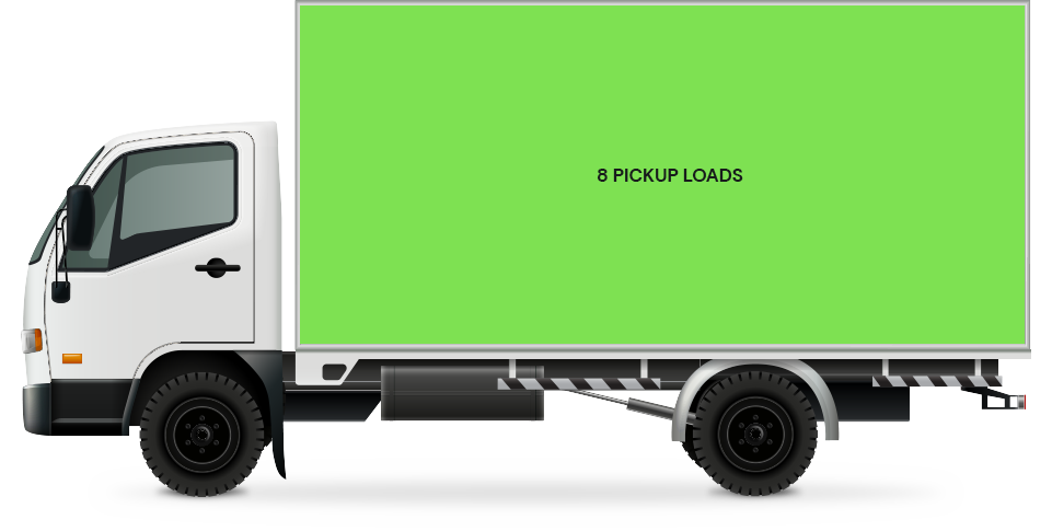 8 pickup loads