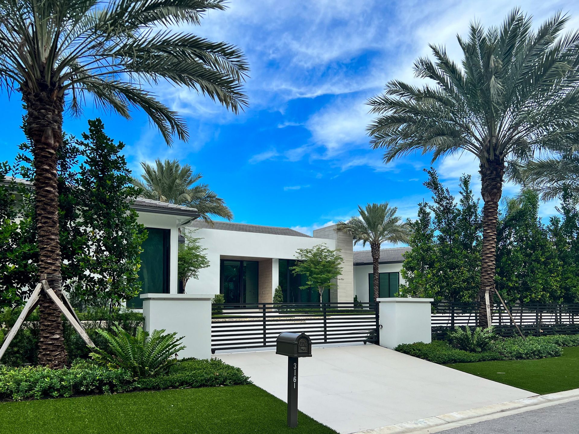 House with modern exterior.