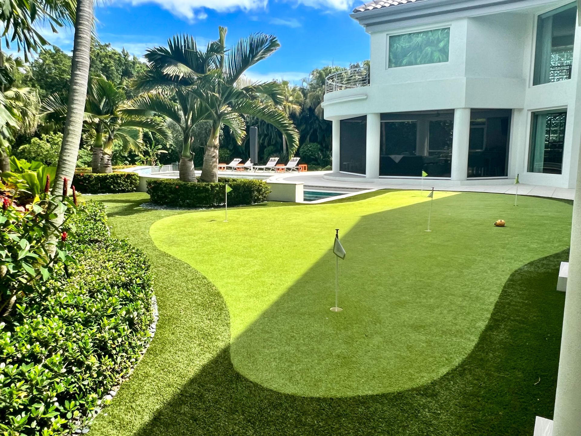 Putting green landscape design