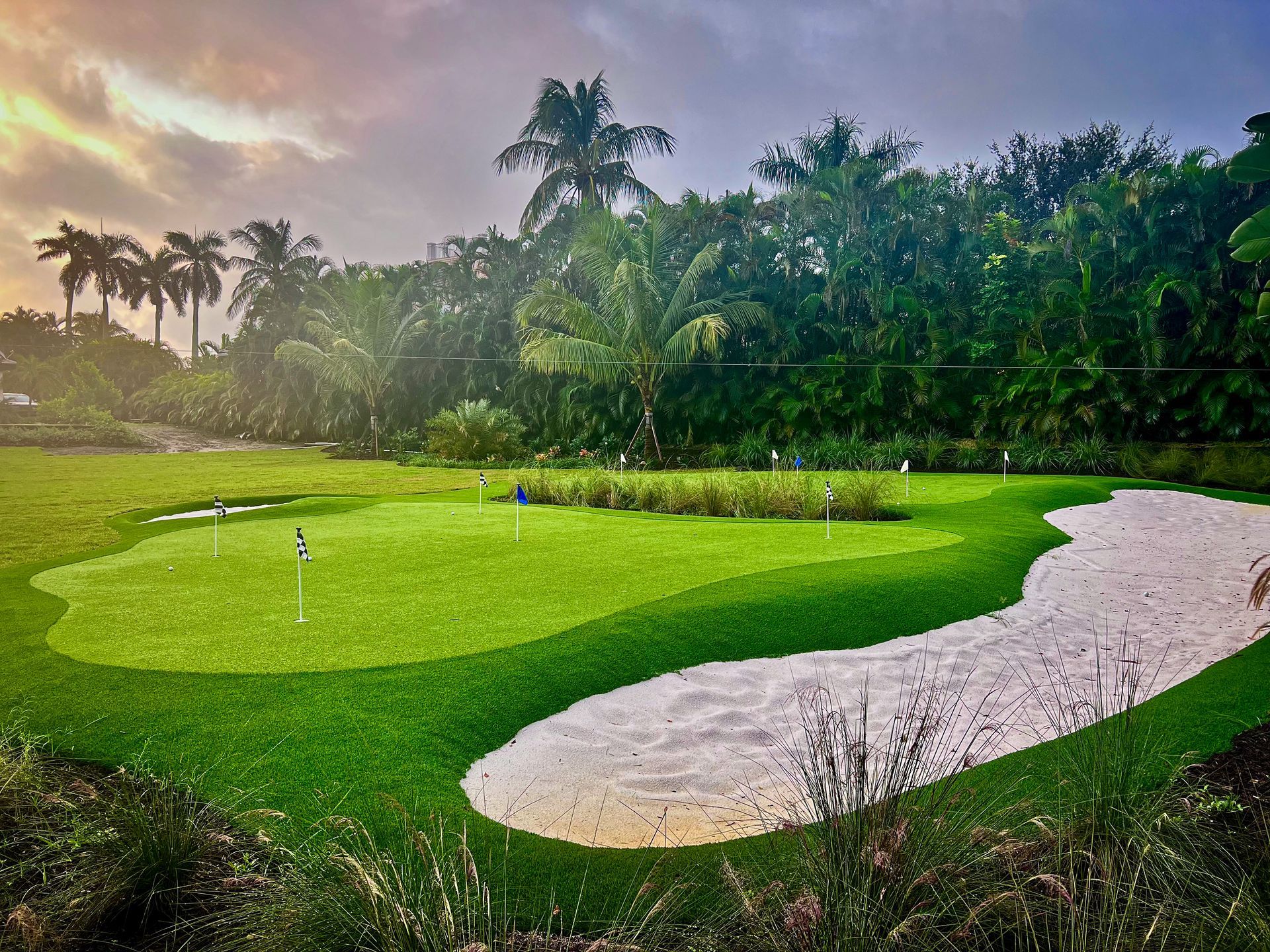 Putting green landscape design