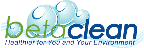 Betaclean Logo and tagline - Healthier for You and Your Environment