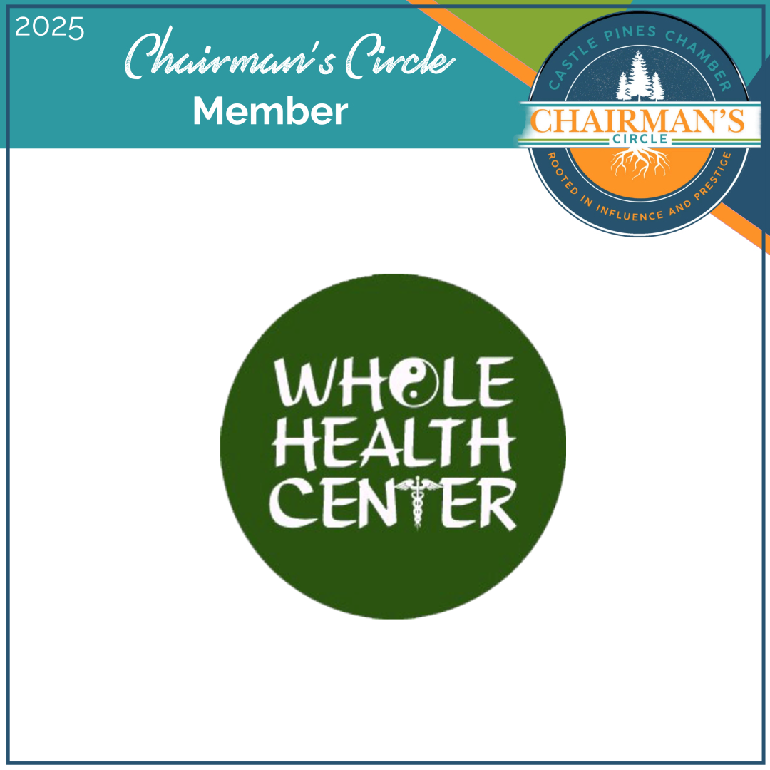 A green circle with the words whole health center on it