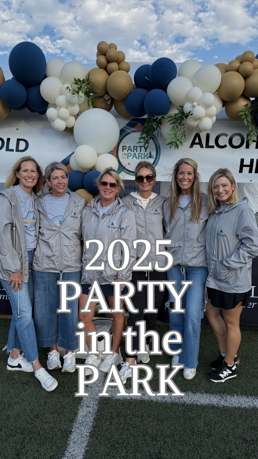 A poster for a party in the park on august 23