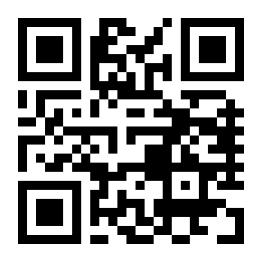 A black and white qr code on a white background.