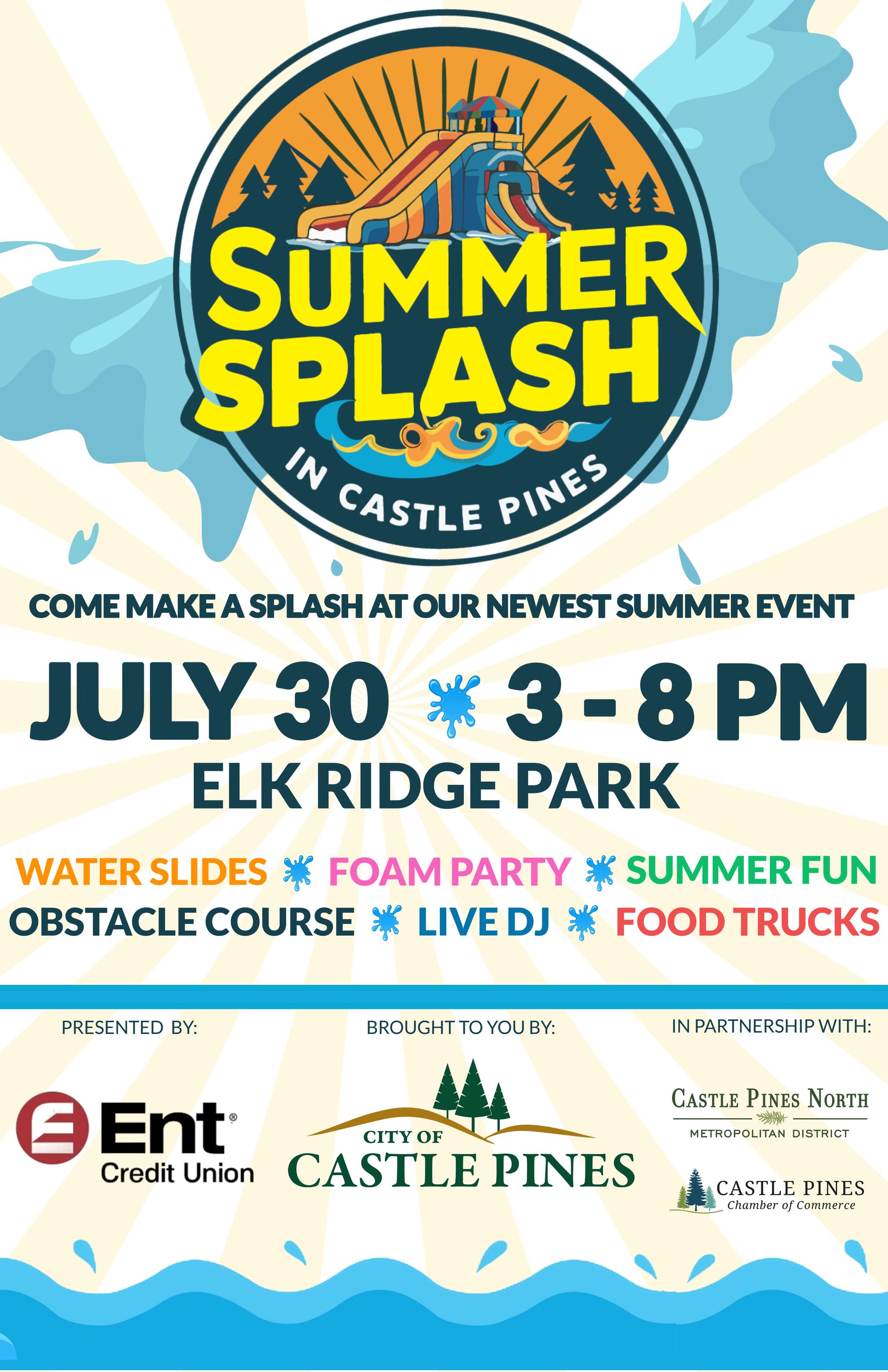 A poster for a party in the park on august 23