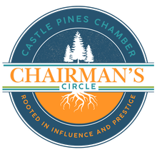 A logo for the castle pines chamber chairman 's circle