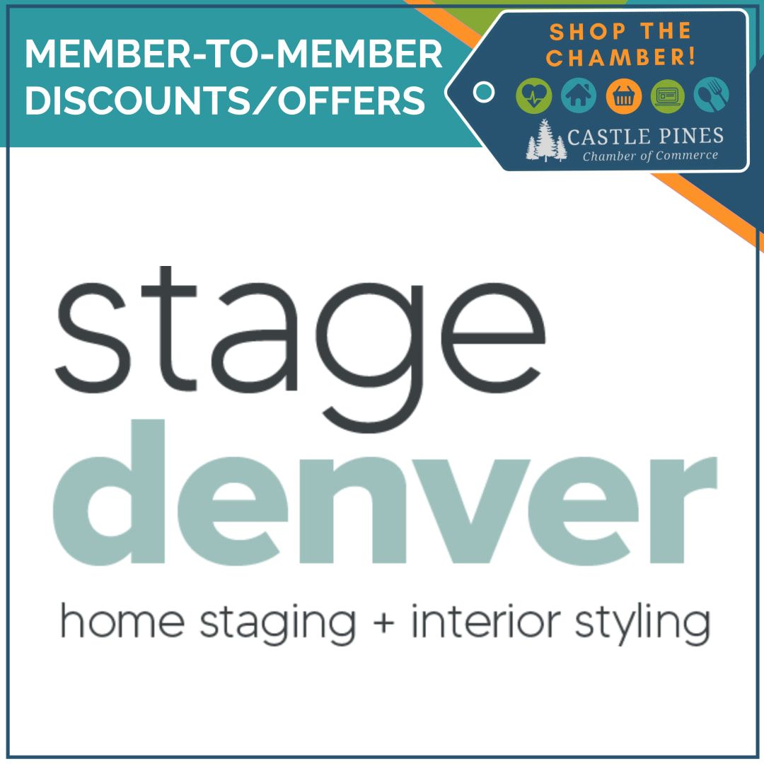 A logo for stage denver home staging and interior styling