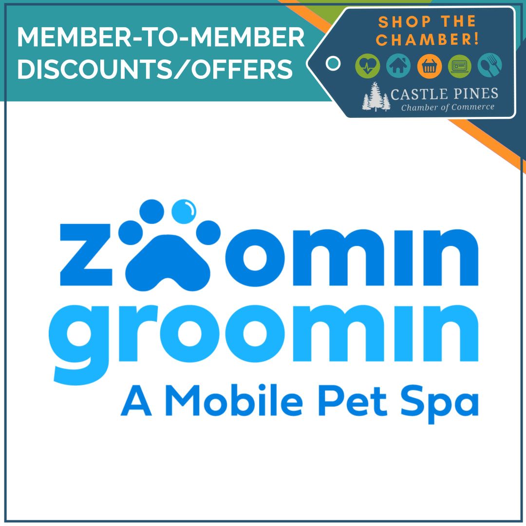 A logo for zoomin groomin a mobile pet spa