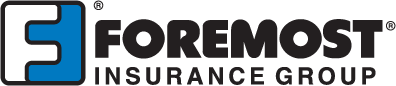 Logo for Foremost Insurance Group featuring a stylized blue letter F inside a rounded square next to the company name.
