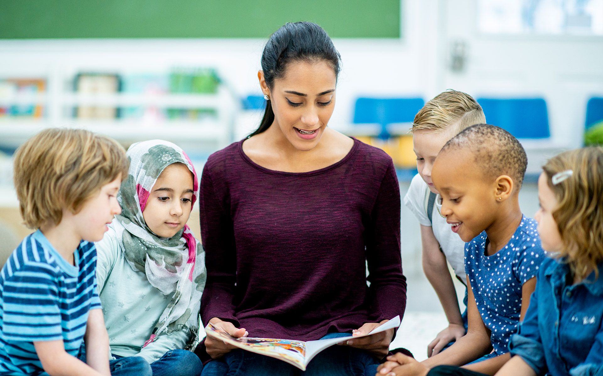 Kids Listening To Teacher — Newnan, GA — Chroma Early Learning Academy