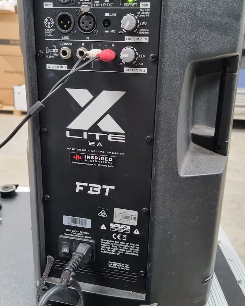 The Back of a X Lite Fbt Speaker — Inspired Audio Visual in Coffs Harbour, NSW