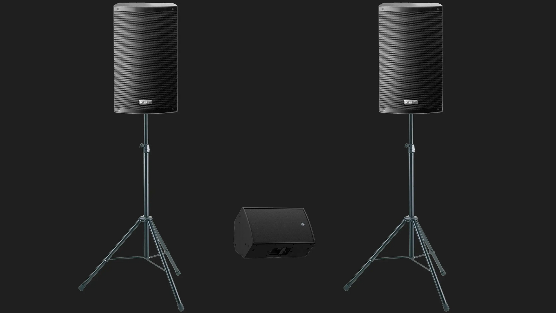 Two Black Speakers On Stands — Inspired Audio Visual in Coffs Harbour, NSW