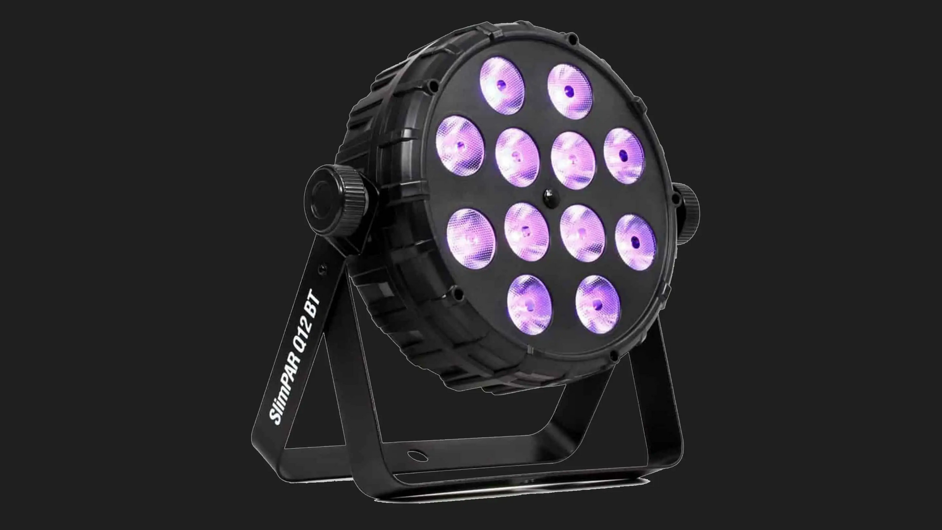 Black Led Stage Light With Purple Lights — Inspired Audio Visual in Coffs Harbour, NSW