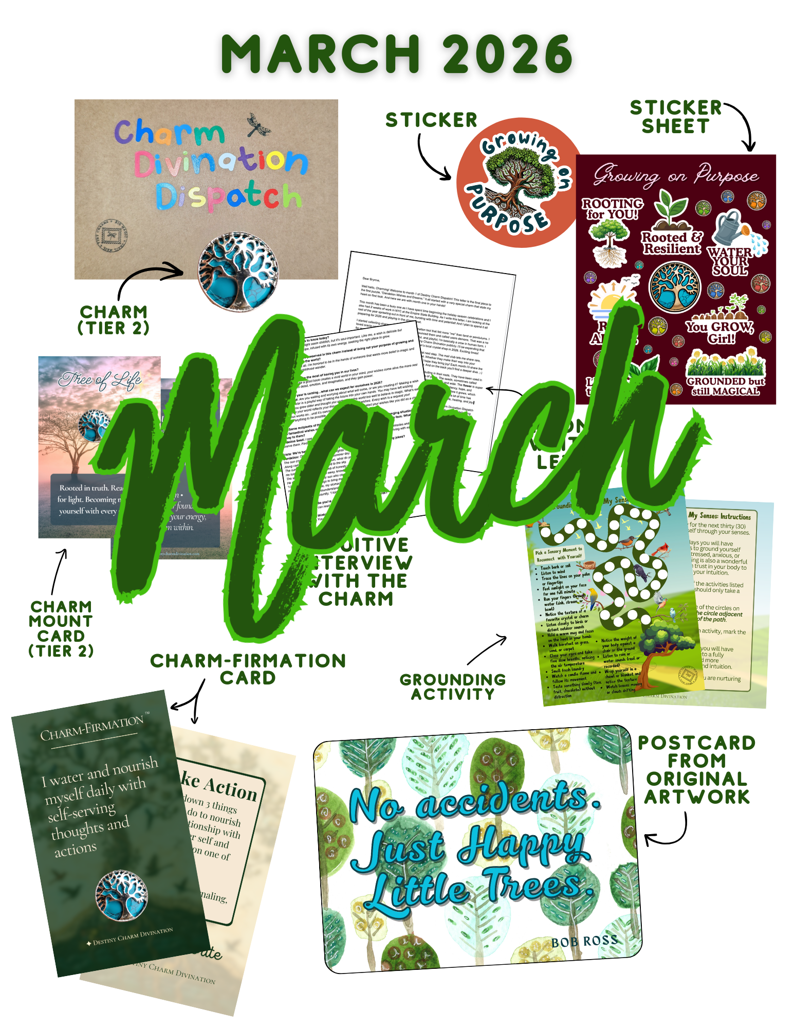 Charm Divination Dispatch Snail Mail Club